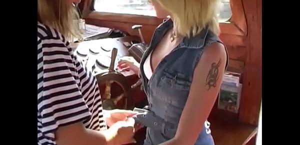  Lesbian Lovers Sex On The Boat